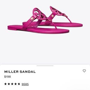 Tory Burch Fuchsia Miller Sandal